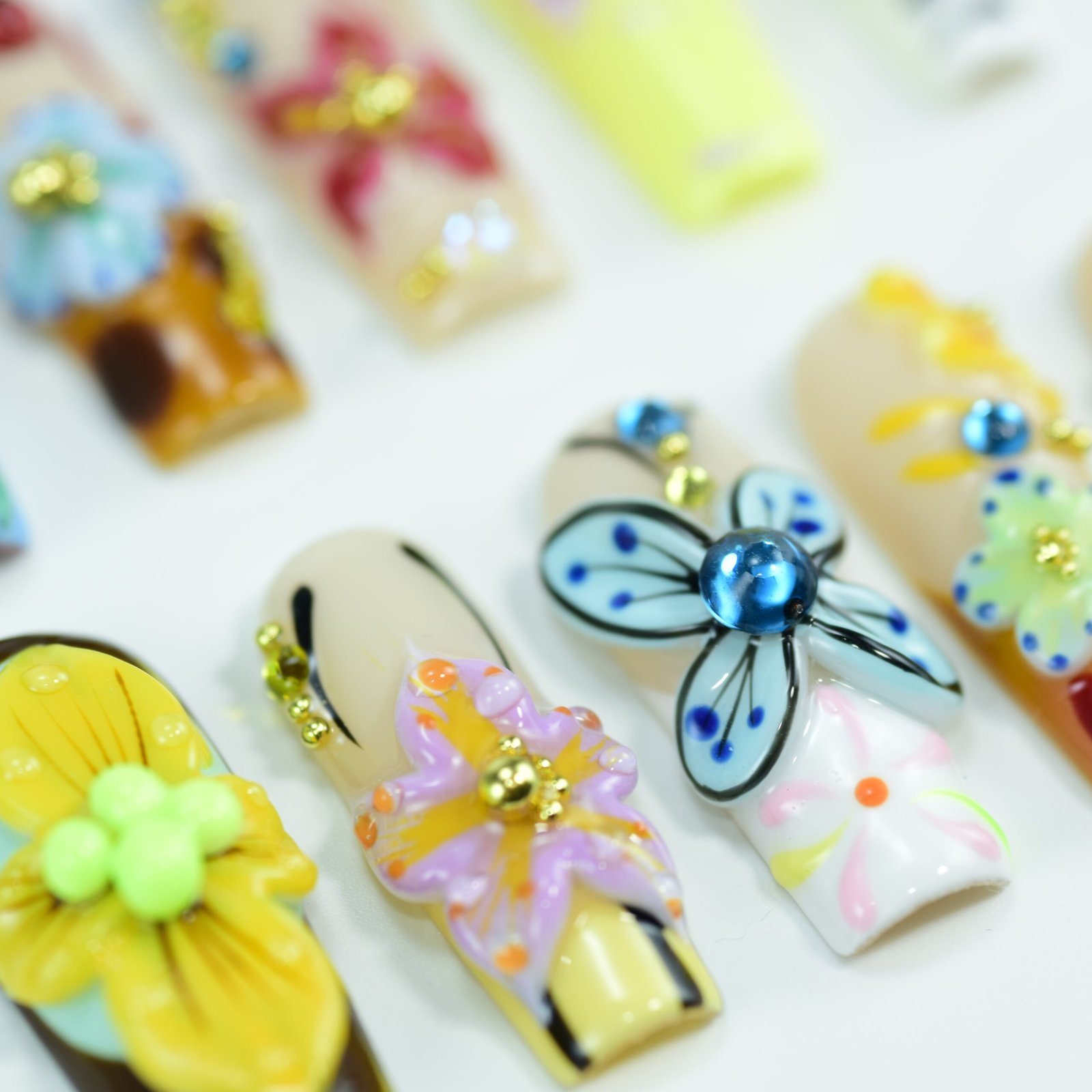 botanical whimsy 3d nail art botanical whimsy 3d nail art